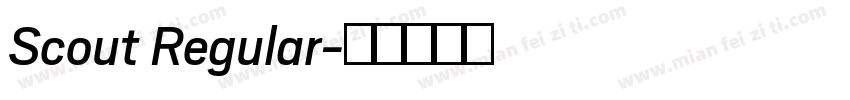 Scout Regular字体转换